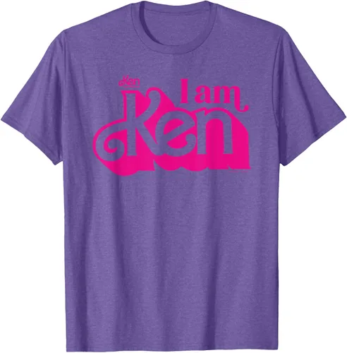 Vista 6 de Camisetas y camisetas de Barbie The Movie I Am Ken para hombres y mujeres Negro