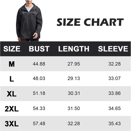 Vista 6 de SWISSWELL Chaqueta impermeable para hombre, ligera, rompevientos para correr, para exteriores, golf, moda