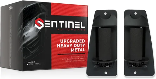 Vista 8 de Manija de puerta exterior de metal resistente mejorada para puerta trasera izquierda extendida compatible con Silverado GMC Sierra 1999-2007 1500