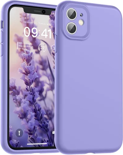 Vista 184 de SUPFINE - Funda diseñada para iPhone 12, silicona líquida premium con [forro de microfibra suave antiarañazos][protección de cámara mejorada], funda