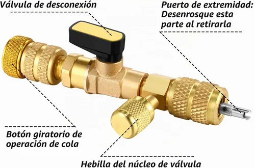 Vista 3 de Mudder Herramienta instaladora de removedor de núcleo de válvula HVAC