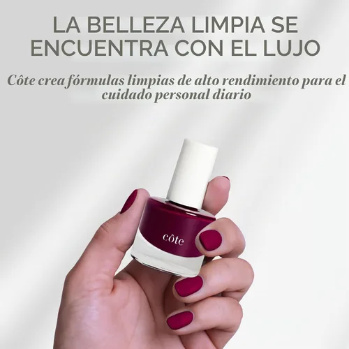 Vista 7 de Cote Beauty's Sangria - Esmalte de uñas natural ciruela, acabado suave y crema, tono joya, esmalte de uñas de larga duración, resistente a