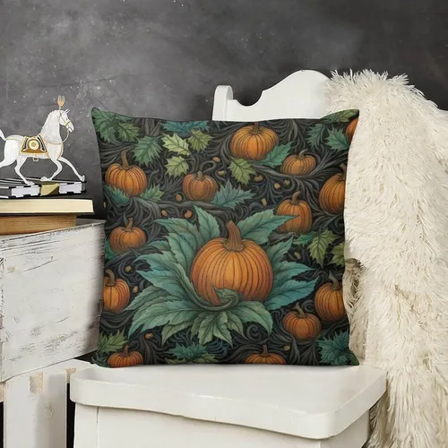 Vista 11 de Almohadas de sofá para sala de estar, 12 x 12 pulgadas, coloridas hojas de otoño y otoño, funda de cojín para sofá, decoración moderna, otoño