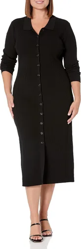 Vista 4 de The Drop Jaxon Rib - Vestido suéter con botones para mujer