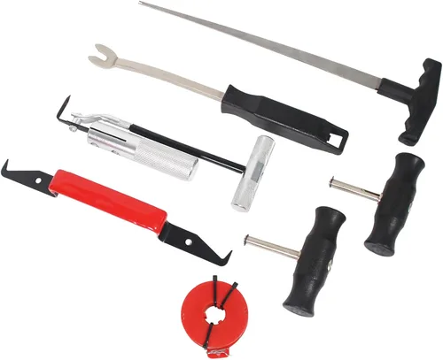 Vista 8 de Kit de herramientas de eliminación de parabrisas 7pc automotriz de extracción de vidrio de viento herramienta de mano removedor de parabrisas