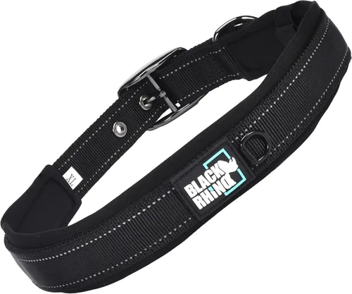 Vista 15 de Black Rhino - The Comfort Collar - Collar de perro acolchado de neopreno ultra suave para todas las razas. Resistente, ajustable, reflectante
