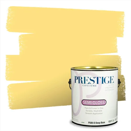 Vista 82 de PRESTIGE Pinturas de pintura exterior e imprimación en uno, 1 galón, plano, combinación comparable de Benjamin Moore* Pila de heno