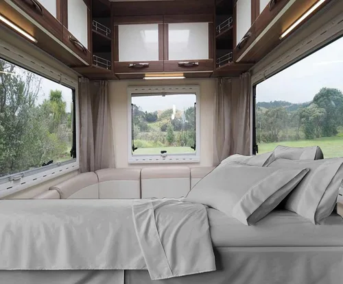 Vista 17 de RV-Sheets - Juego de sábanas estrechas de 29.9 x 78.3 in, 600 hilos, 100% egipcias, autocaravanas, caravanas, caravanas, barcos, suaves, de lujo