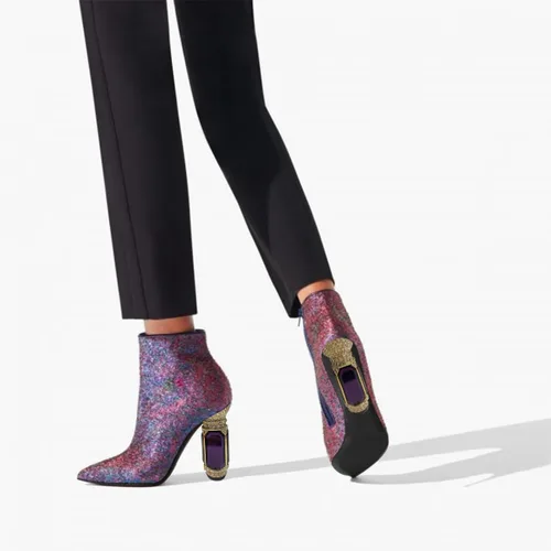Vista 122 de FSJ Botas de tacón alto con punta puntiaguda para mujer, con tacón alto, con cremallera lateral brillante, estilo casual, para uso diario, zapatos