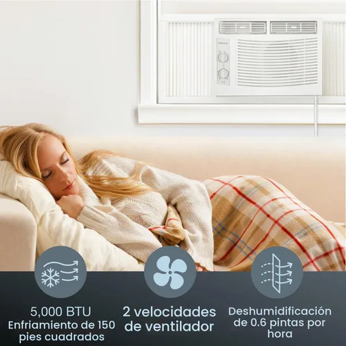 Vista 7 de Amana Aire acondicionado de ventana de 5,000 BTU, enfría hasta 150 pies