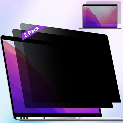 Vista 11 de Paquete de 2 protectores de pantalla de privacidad compatibles con MacBook Pro de 13 pulgadas (2016, 2017, 2018, 2019, 2020, 2021, 2022, M1, M2)