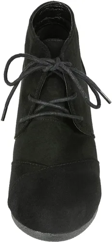 Vista 4 de DREAM PAIRS - Botines de tacón bajo con cordones para mujer de uso casual