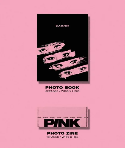 Vista 3 de BLACKPINK - KILL THIS LOVE [PINK ver.] (segundo mini álbum) CD+52p Photobook+Libro de letras+4 tarjetas fotográficas+tarjeta fotográfica