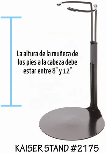 Vista 3 de Kaiser 2175 - Soporte de muñeca negro para muñecas y figuras de acción de 8 a 12 pulgadas