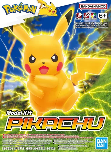 Vista 6 de BANDAI Hobby - Pokémon - Kit de modelo de Pokémon Pikachu