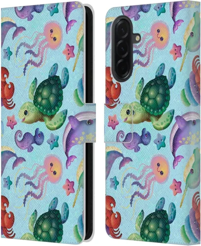 Vista 234 de Head Case Designs Officially Licensed Carla Morrow Colorful Space Dice Patterns Leather Wallet Case Compatible with Samsung Galaxy A07 4G