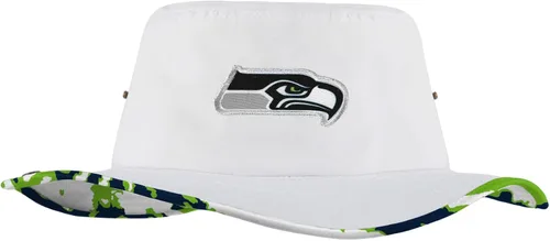 Vista 44 de FOCO - Sombrero deportivo para mujer, con logotipo de equipo de la NFL, para exteriores, para el sol Blanco híbrido