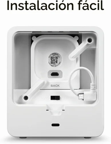 Vista 6 de Wasserstein Funda de reloj despertador para Blink Mini, versión negra, cubierta discreta para colocación de cámara discreta, no compatible con Blink