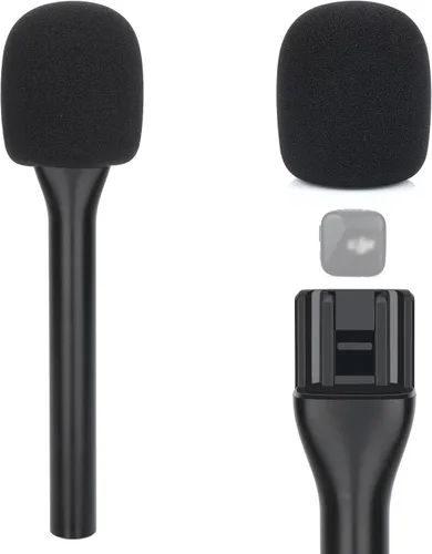 Vista 11 de YOUSHARES Lavalier - Mango de micrófono para RODE Wireless GO/GO 2/ME/Pro y DJI Mic 1/2, incluye bandera de micrófono y parabrisas de espuma
