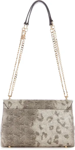 Vista 4 de GUESS Katey - Bolso de hombro con solapa, color carbón, Carbón vegetal