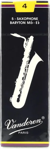 Vista 4 de Vandoren SR242 para saxofón barítono y SR222 para saxofón tenor, cañas tradicionales, fuerza 2; caja de 5