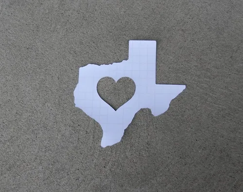 Vista 3 de I LOVE TEXAS HEART ~ Glow In The Dark Vinyl Waterproof Decal Sticker ~ SELECT A SIZE! ~ for Car Truck SUV Vehicle Dorm Bedroom Laptop Case Cover