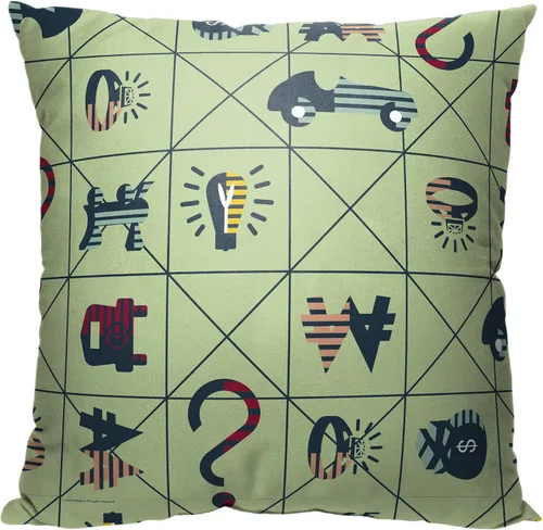 Vista 3 de Northwest Monopoly almohada, 18" x 18", tablero de monopolio