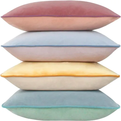 Vista 14 de Fundas de almohada de terciopelo de 18 x 18 pulgadas, juego de 4 fundas de almohada decorativas de terciopelo de colores modernos para sofá, frío