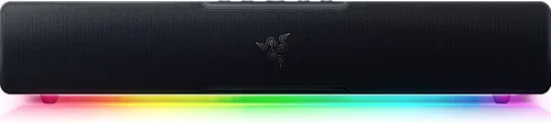 Vista 2 de Razer Leviathan V2 X Barra de sonido para PC con controladores de rango completo y mouse ergonómico Basilisk V3 personalizable interruptor de mouse