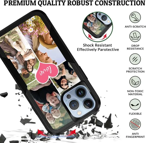 Vista 2 de Funda magnética personalizada para iPhone 13 Pro Max, personaliza tu propia imagen, texto, imagen, imagen, a prueba de golpes, funda Magsafe