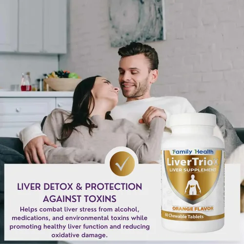 Vista 12 de LiverTrioX - Suplemento antioxidante integral para el hígado, tabletas masticables de suplemento hepático con el mismo, glutatión, silibina