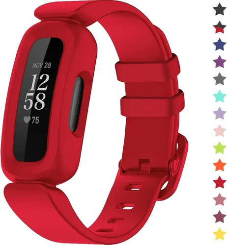 Vista 16 de Correas compatibles con Fitbit Ace 3, silicona suave, impermeable, accesorios de pulsera de reloj deportivo, correa de repuesto para Fitbit Ace 3