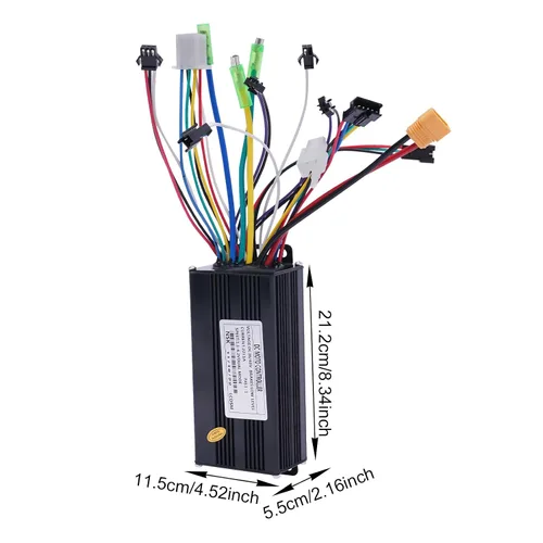 Vista 6 de Kit de conversión de bicicleta eléctrica 36 V 500 W 24 "Kit de rueda Ebike Controlador de modo dual Rueda delantera Kit de conversión de bicicleta