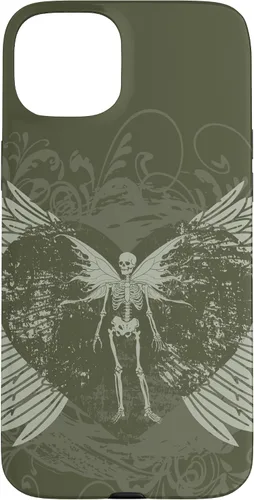 Vista 9 de Y2K Grunge Aesthetic Alt Goth Fairy Skeleton Wings Case for iPhone 17