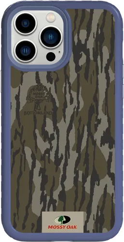 Vista 34 de cellhelmet Mossy Oak Agua Yellowfin Funda de doble capa en morado lila diseñada para iPhone 13 Pro Max a prueba de golpes y caídas, duradera