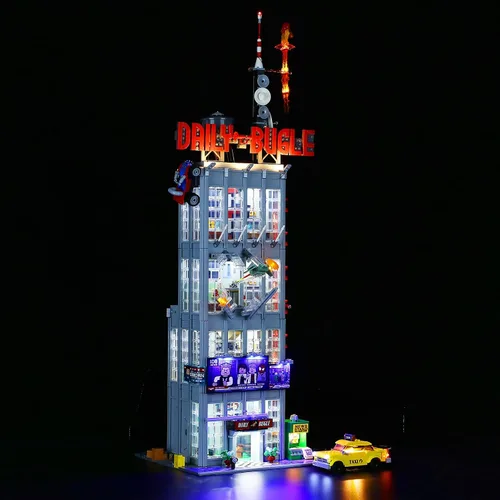 Vista 2 de LIGHTAILING Juego de luces para el modelo de bloques de construcción Daily Bugle – Kit de luz LED compatible con Lego 76178 – no incluye