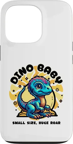 Vista 10 de Cute Dino Baby Cartoon Illustration for Kids Case for iPhone 17