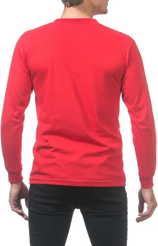 Vista 2 de Pro Club Camiseta de manga larga de algodón cómodo para hombre