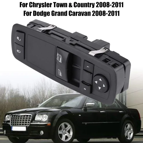 Vista 3 de Control de interruptor de ventana de coche, Control de interruptor de ventana eléctrica delantera izquierda para Chrysler Town & Country