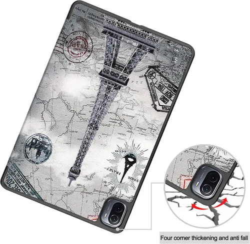 Vista 5 de YSMILE Funda para Xiaomi Mi Pad 5/5 Pro de 11 pulgadas, cubierta inteligente ligera con soporte folio cubierta rígida para Xiaomi Mi Pad 5/5 Pro 11
