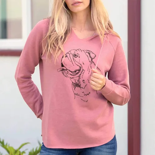 Vista 3 de Inkopious Pitbull Profile - Sudadera Cali Wave con capucha para mujer
