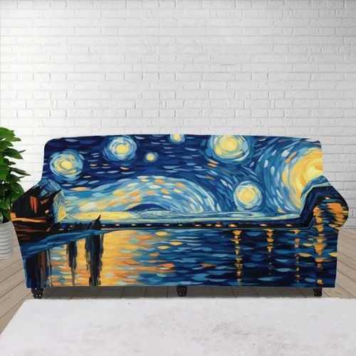 Vista 27 de ZOUTAIRONG Fundas elásticas para sofá con estampado de ramas de camuflaje 3D para sofá, funda para muebles de un solo cojín, decoración del hogar u