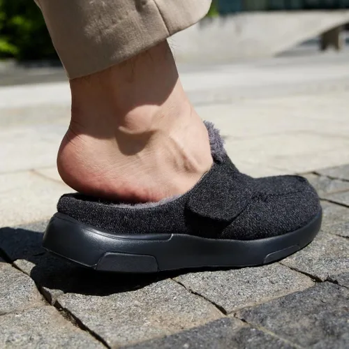 Vista 3 de OrthoComfoot Pantuflas Ortopédicas para Hombre Zapatos de Caminar con Soporte del Arco: Mocasines Sin Cordones para Fascitis Plantar, Zuecos