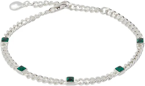 Vista 11 de Alex and Ani September Birthstone Sapphire Curb Chain Bracelet Dorado
