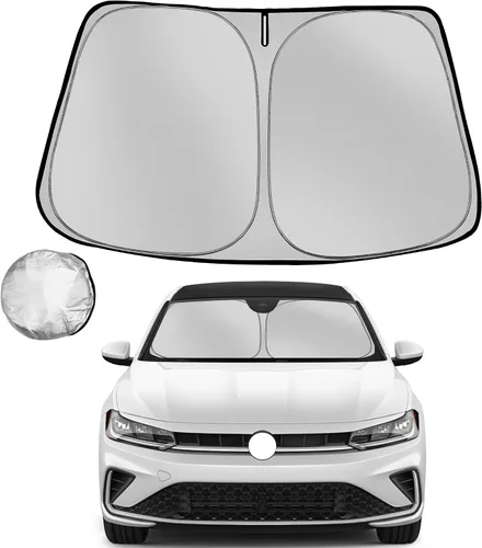Vista 17 de [Usado] Parasol para parabrisas Che-vrolet/Chevy Silverado 1999-2006 plegable para ventana delantera de automóvil, bloquea los rayos UV y el calor
