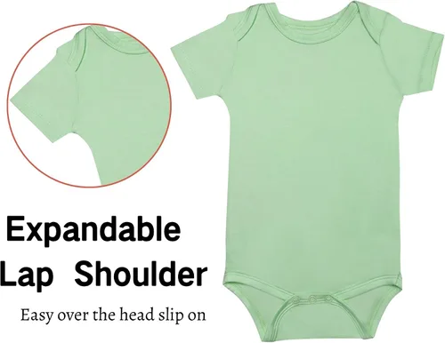 Vista 19 de GUISBY Body de manga corta para bebé, rayón de verano, recién nacido, niños y niñas, 0-24 meses