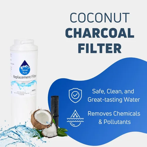 Vista 4 de Paquete de 2 filtros de agua de repuesto para refrigerador Whirlpool GI5FSAXVY00, compatible con el cartucho de filtro de agua para refrigerador
