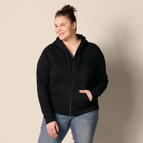 Vista 6 de Tienda Essentials Sudadera con capucha y cremallera completa para mujer (disponible en tallas extragrandes)