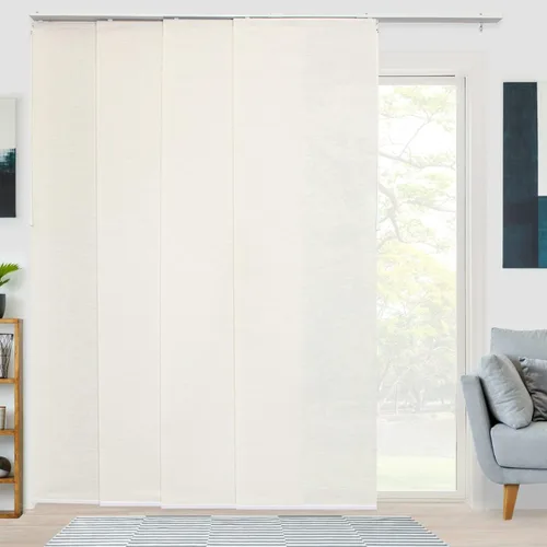 Vista 16 de CHICOLOGY Persianas de puertas corredizas, Persianas para puertas corredizas de vidrio, persianas verticales para puertas de patio, divisor