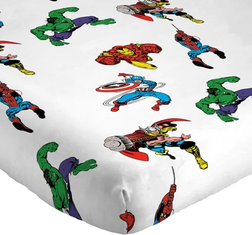 Vista 9 de Jay Franco Marvel Avengers Comic Cool - Paquete de ropa de cama individual de 8 piezas, incluye juego de cama, juego de sábanas